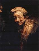 REMBRANDT Harmenszoon van Rijn The Artist as Zeuxis oil painting on canvas